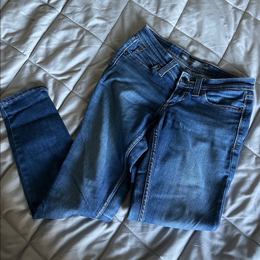 Levi’s Denim- low rise skinny, demi curve 0/24